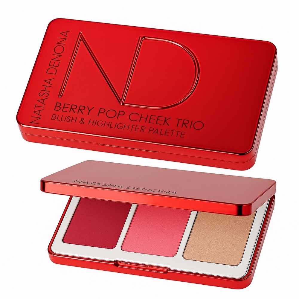 NWT Natasha Denona Berry Pop cheek trio.  Made in Italy. Comes in box.